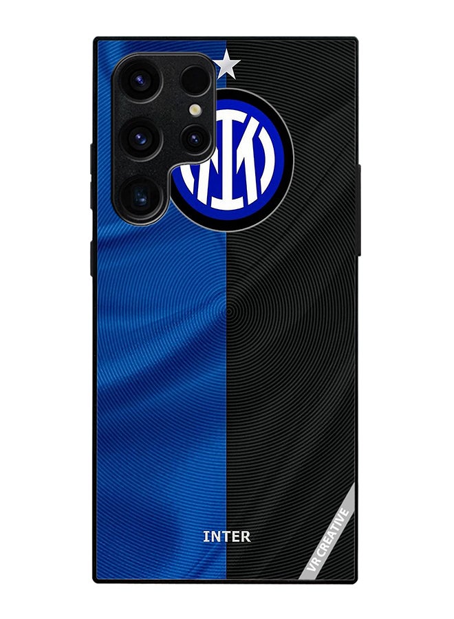 Protective Case Cover For Samsung Galaxy S25 Ultra Inter Milan Logo Design Multicolour