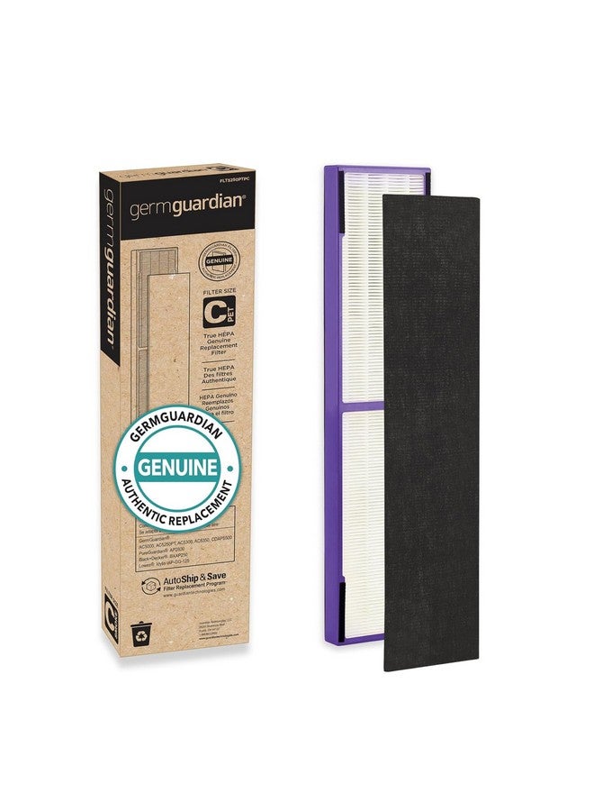 GermGuardian Germ Guardian FLT5250PT True HEPA Genuine Air Purifier Replacement Filter C, with Pet Pure Treatment for GermGuardian AC5250PT, AC5000E, AC5300B, AC5350W, AC5350B, CDAP5500, and More - Image 1