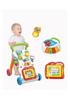 Kids Toys Baby Walkers Sounds Music And Lights Fun Push Along Walker  - Image 3