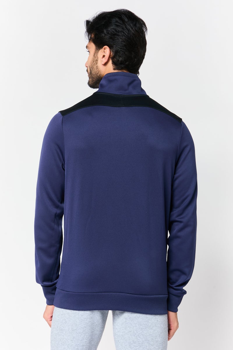 Nike Men Loose Fit Long Sleeve Training Sweatshirt, Navy - Image 4