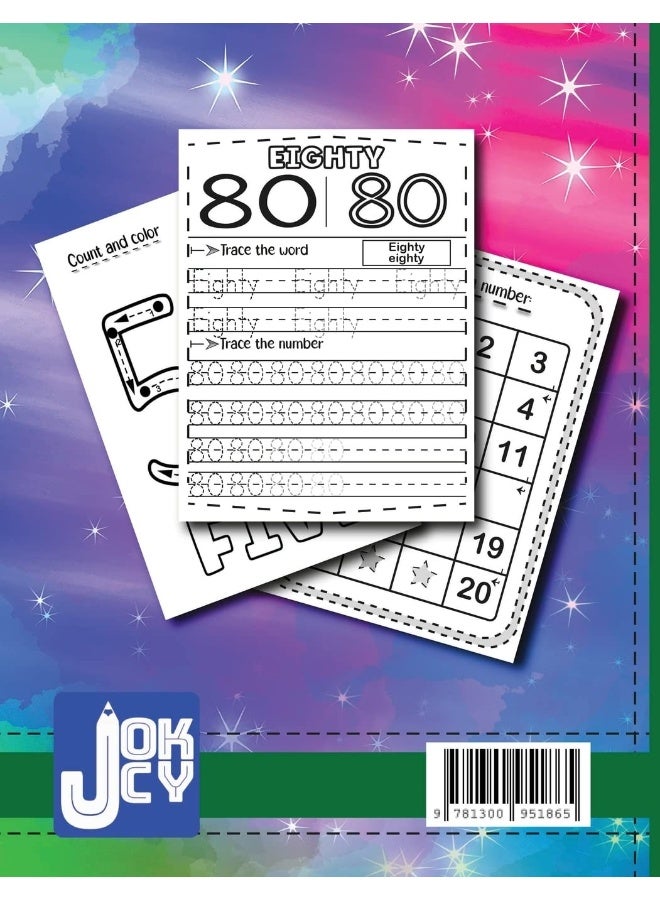 First Number Tracing Workbook for Kindergarten: Practice Workbook to Learn Numbers from 0 to 100/ Preschool and Kids Ages 3-5/ Tracing pages, Illustrations and Activities - Image 2