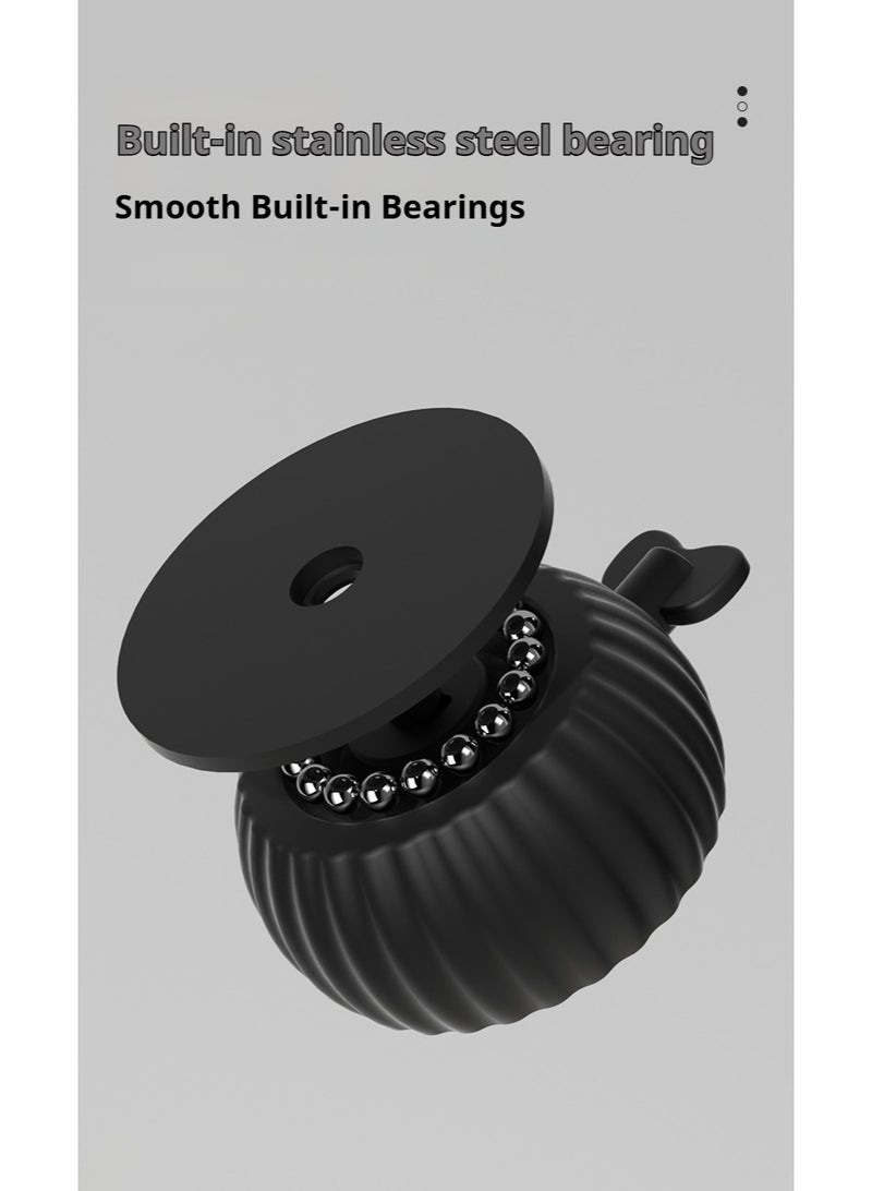 عجلات دوارة لاصقة مع فرامل، 360° دوران سلس وصامت، بدون حفر، عجلات قوية لتحريك الأثاث والصناديق والأجهزة المنزلية (طقم 4 قطع) - Image 2