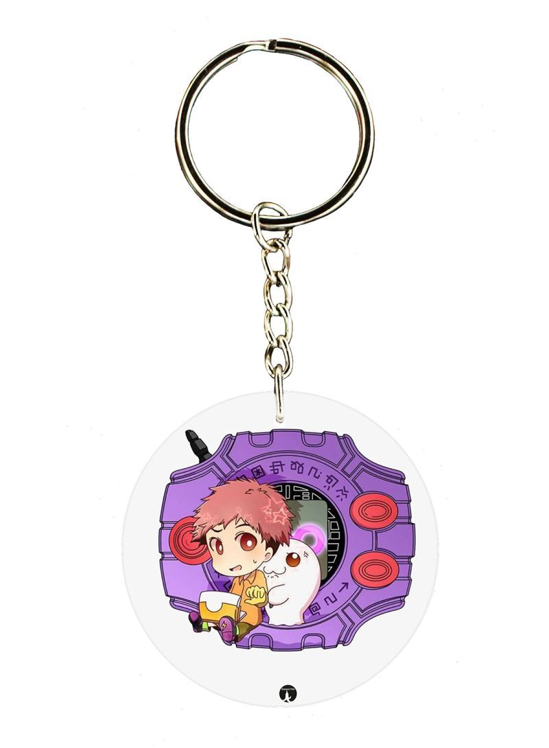 RKN Anime Digimon Printed Keychain