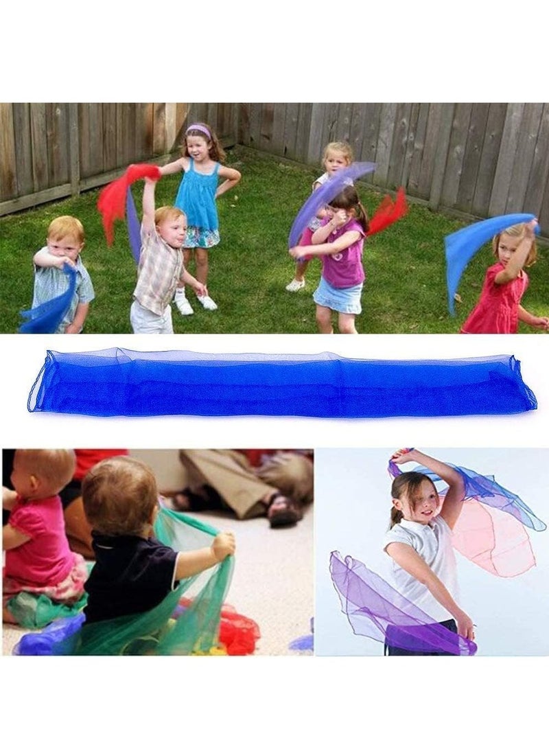 机翻 · 通用领域 6 أجهزة الكمبيوتر الشخصية الرقص الأوشاح ، وشاح مربع مع حواف Hemmed سهلة التنظيف أداء مثالي أدوات الملحقات ، أوشاح التلاعب أوشاح الرقص المربع Hemmed ، 6 ألوان - Image 2