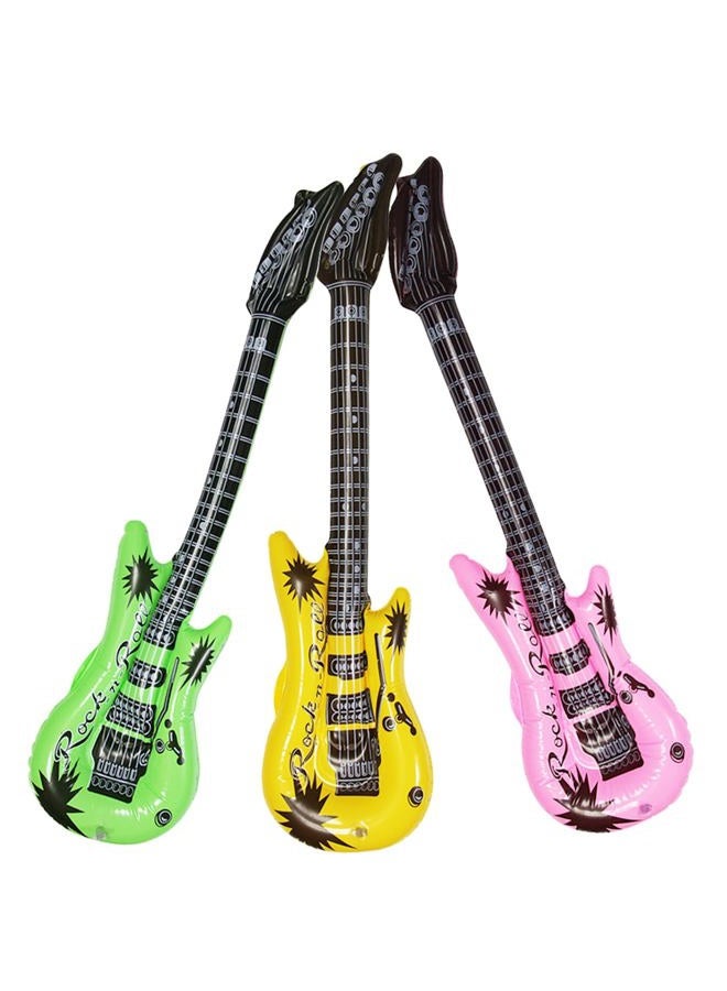 Dr.dudu Inflatable Guitar, Waterproof Assorted Colors Party Decoration (6pack) - Image 4