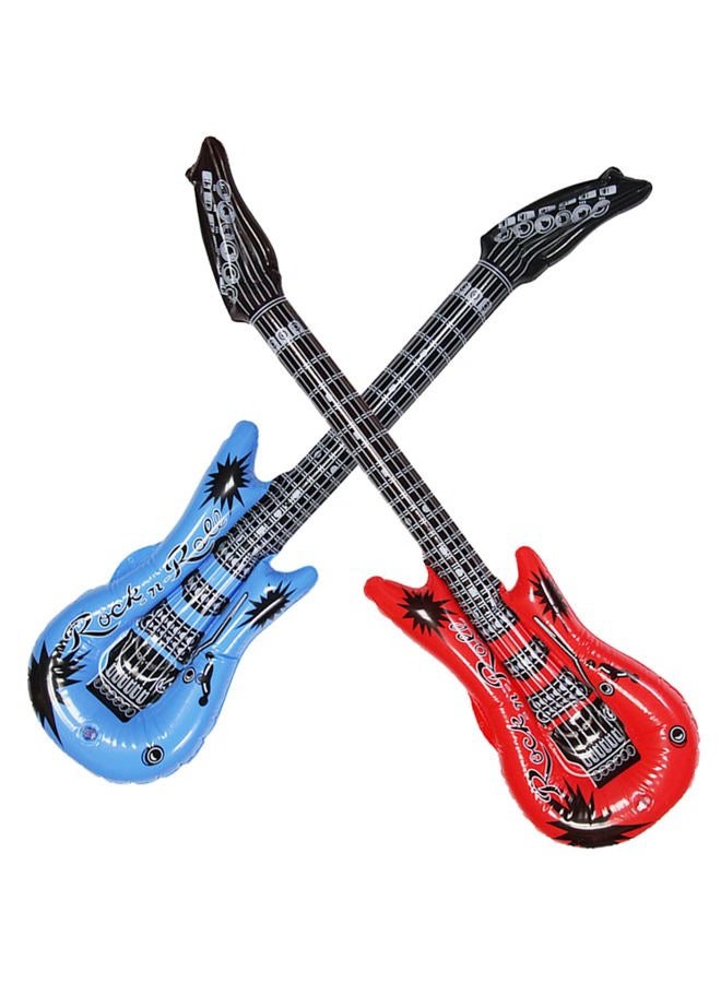 Dr.dudu Inflatable Guitar, Waterproof Assorted Colors Party Decoration (6pack) - Image 5