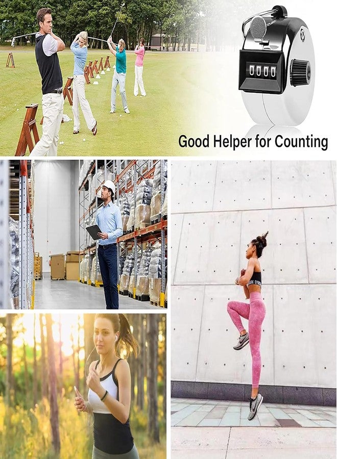 GLUN® 4-Digit Counter, Hand Steps Counter, Durable Metal Design Counter Use in Coaching, Knitting, Bids, & Steps Counting Pack of 1 - Image 5