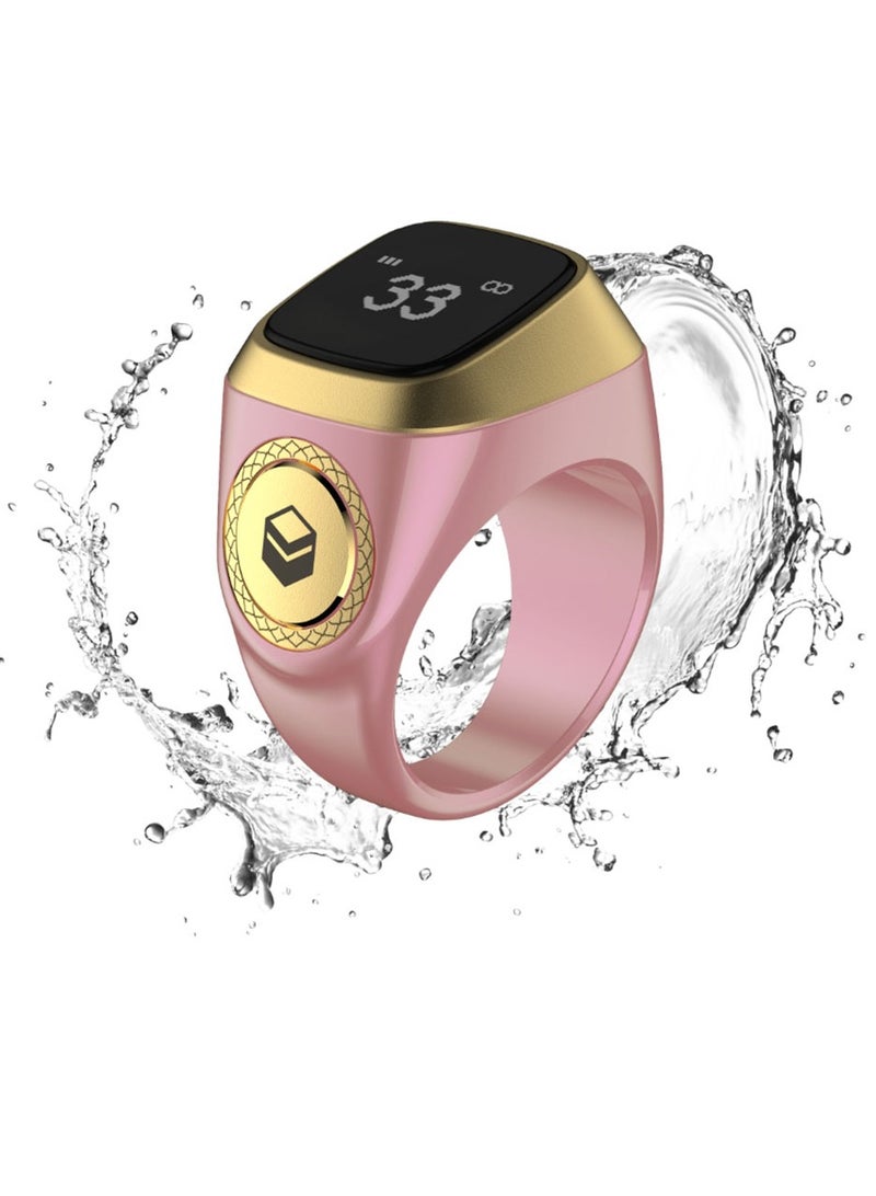iQIBLA Smart Tasbih Plastic Zikr Lite Ring Pink 20MM - Image 2