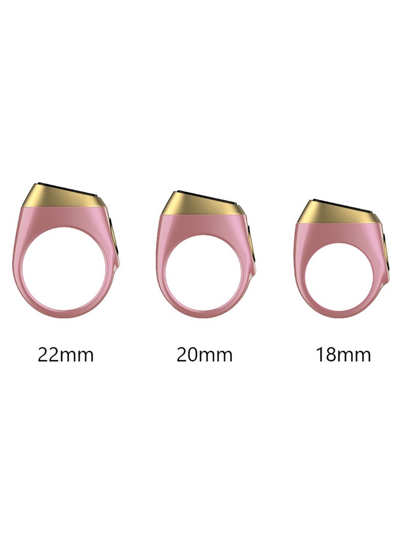 iQIBLA Smart Tasbih Plastic Zikr Lite Ring Pink 20MM - Image 3