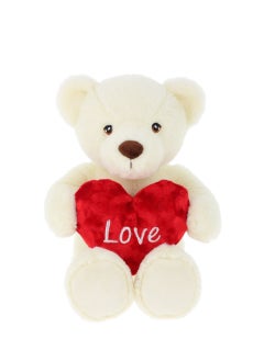 Keel Toys 20cm Keeleco Cream Barney Bear with Heart  - Image 1