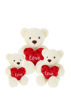 Keel Toys 20cm Keeleco Cream Barney Bear with Heart  - Image 3