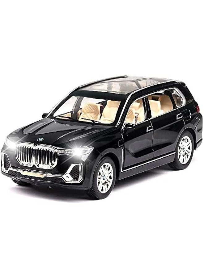Generic - 1/24 BMW X7 SUV Model Car Toy Diecast Toy Cars, Zinc Alloy Pull Back Toy car with Sound and Light for Kids Boy Girl Gift，Birthday Presents, Collectibles. - Image 1