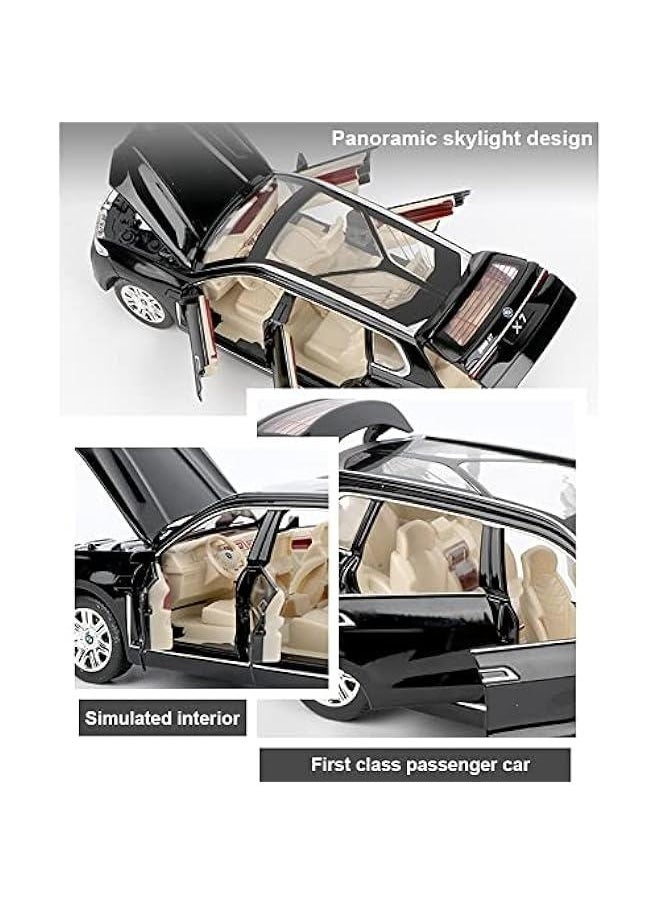 Generic - 1/24 BMW X7 SUV Model Car Toy Diecast Toy Cars, Zinc Alloy Pull Back Toy car with Sound and Light for Kids Boy Girl Gift，Birthday Presents, Collectibles. - Image 1