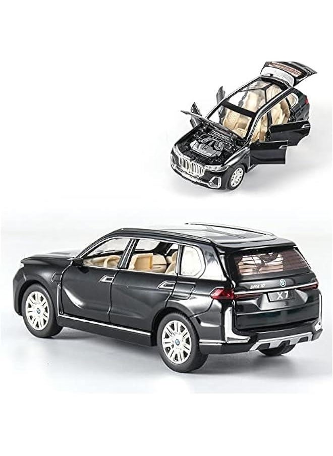 Generic - 1/24 BMW X7 SUV Model Car Toy Diecast Toy Cars, Zinc Alloy Pull Back Toy car with Sound and Light for Kids Boy Girl Gift，Birthday Presents, Collectibles. - Image 1