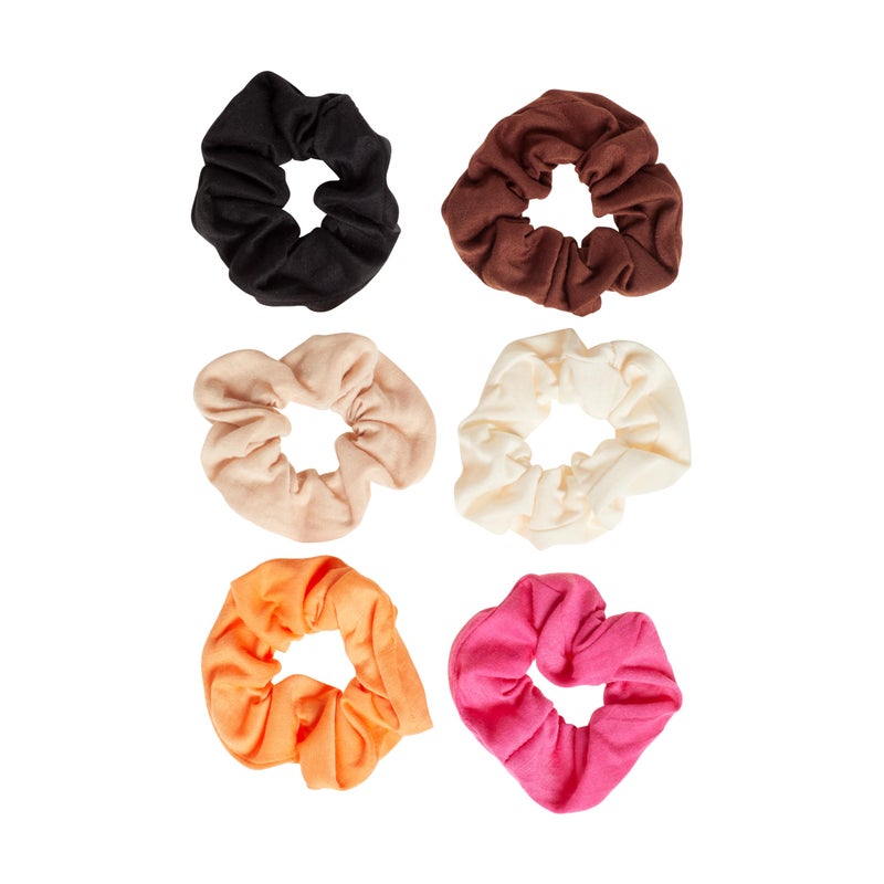 Goody Ouchless Scrunchies for Women, 12 Ct, Assorted Warm Tones, Damage-Free & Secure Hold Ties, Gentle Hair Accessories for Women & Men, All Day Comfort, All Hair Types - Image 3