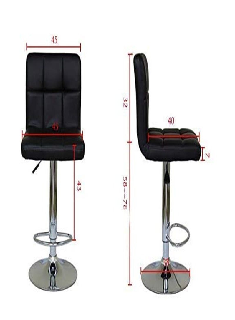 Generic Bar Chair Office Chair Bar Stool Sets Adjustable-Black  - Image 2