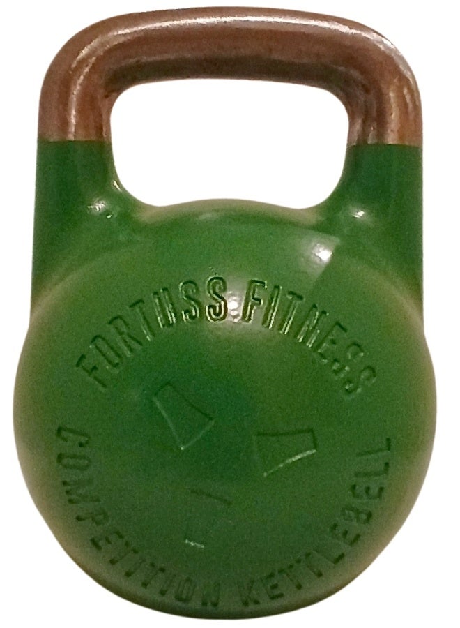 FORTUSS  kettlebell 24 كجم من فورتس ستيل للمنافسة بمقبض 35 مم | درجة احترافية، نواة مجوفة، صب واحد، قبضة سلسة، أوزان ملونة | مثالي للمنافسة، تدريب القوة، كروس فيت وصالة الألعاب الرياضية المنزلية - Image 1