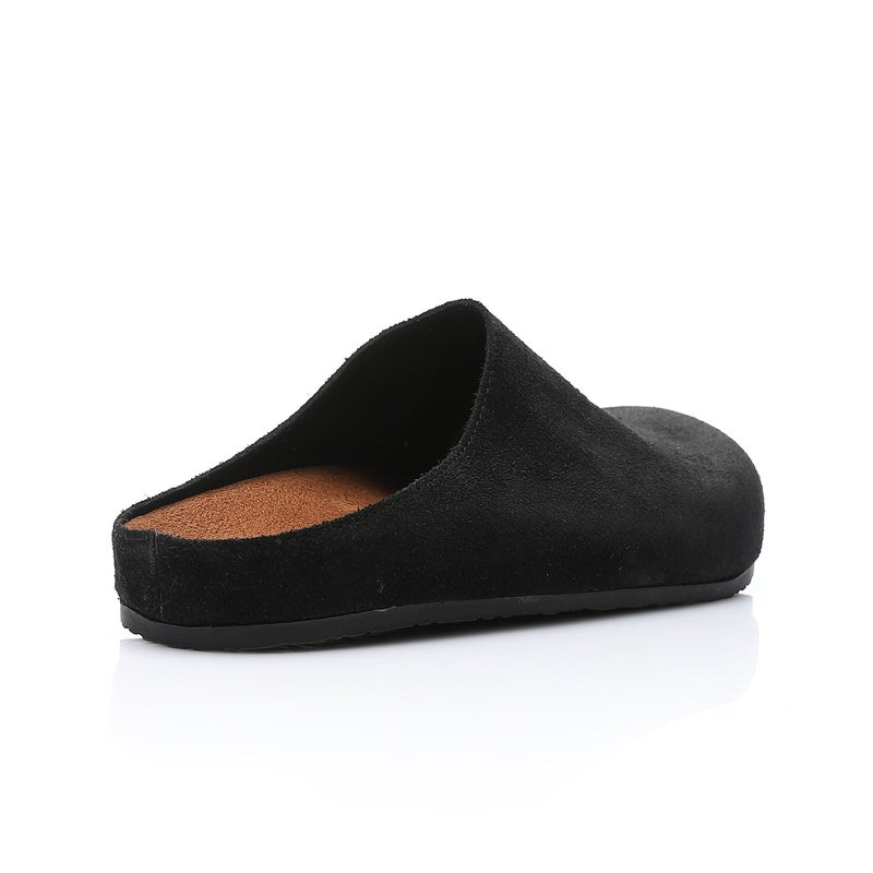 مستر.جو حذاء رجالي من جلد الغزال سهل الارتداء - أسود - Image 3