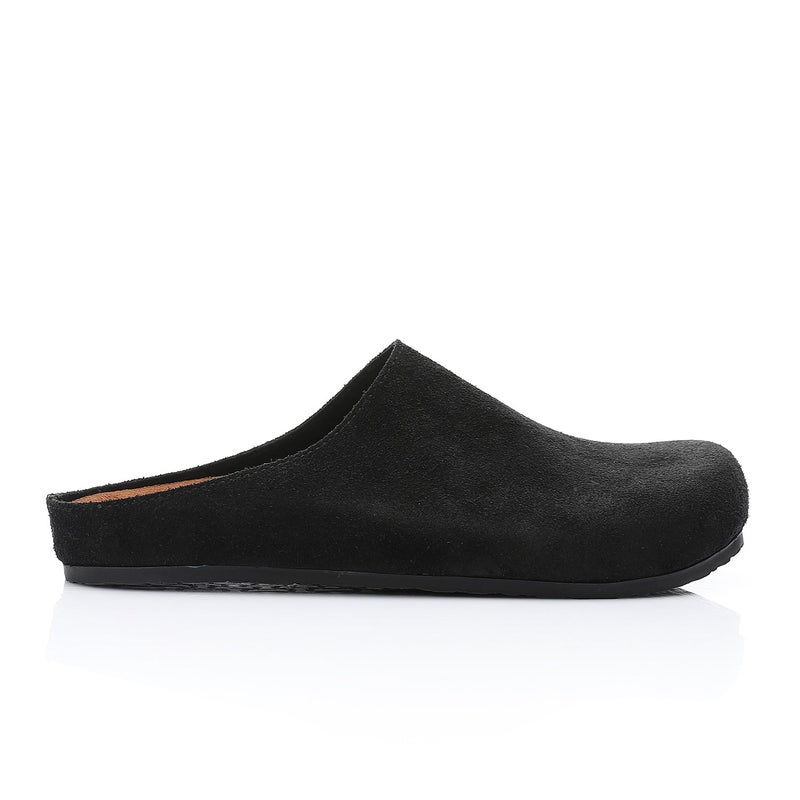 مستر.جو حذاء رجالي من جلد الغزال سهل الارتداء - أسود - Image 2