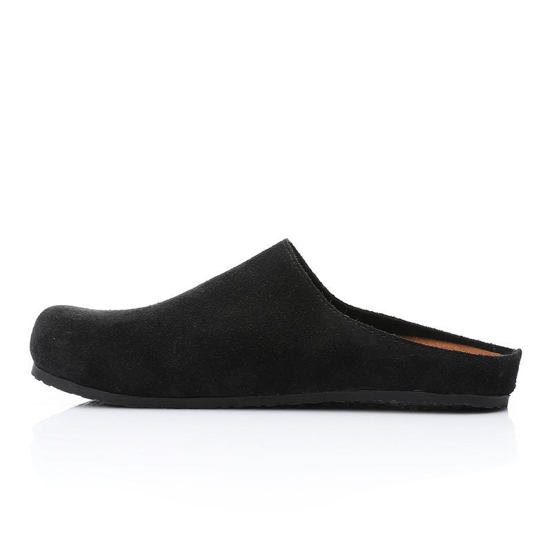 مستر.جو حذاء رجالي من جلد الغزال سهل الارتداء - أسود - Image 4