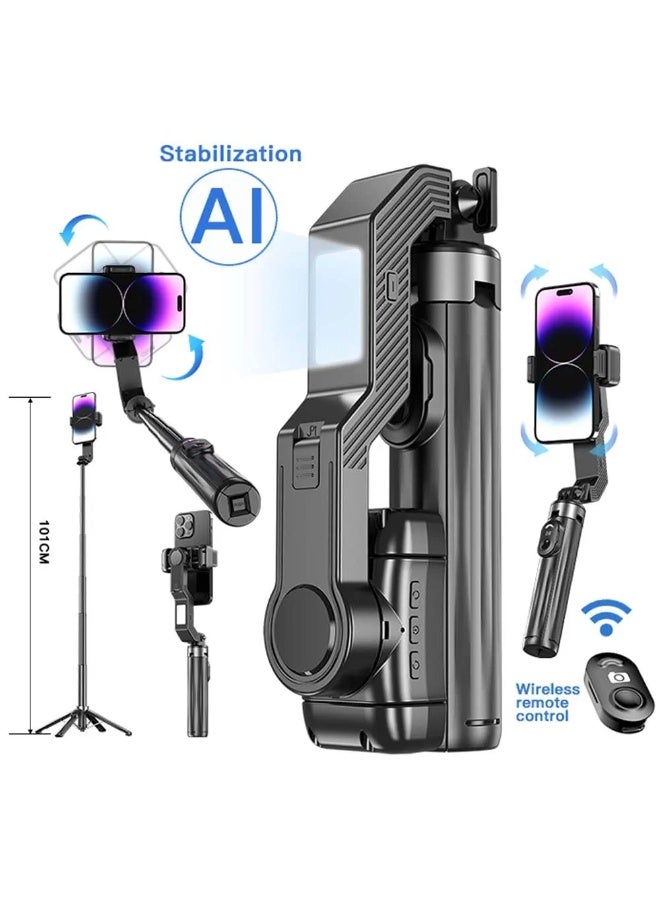 Q31 Handheld Gimbal Stabilizer for Smartphones, Face Tracking, Wireless Remote Control, Tripod Stand - Image 5