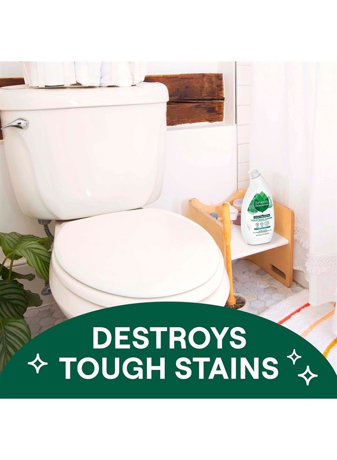 Seventh Generation منظف وعاء المرحاض برائحة النعناع المنعش 4 عبوات بدون مبيض الكلور خالي من الأمونيا 24 أونصة - Image 2