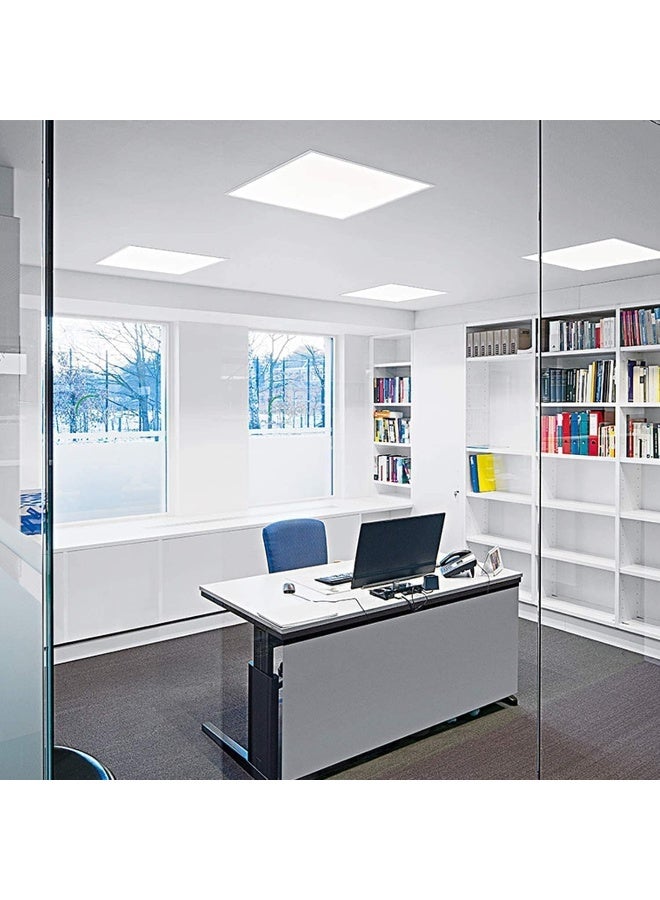 melfi 60x60 LED Flat Panel Light 50W - Edge-Lit Ceiling Fixture, Flicker-Free, No UV or Blue Light – 85-265V Drop Ceiling Light for Home & Commercial Indoor Use (6500K DAY LIGHT) - Image 4