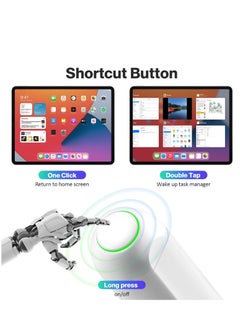 Generic Magnetic Wireless Charging Stylus Pen with Fast Charging Type-C 2nd Generation Tilt Sensitivity Charging Screen Palm Rejection Function Free Tip Compatible with iPad Pro 11 White  - Image 3