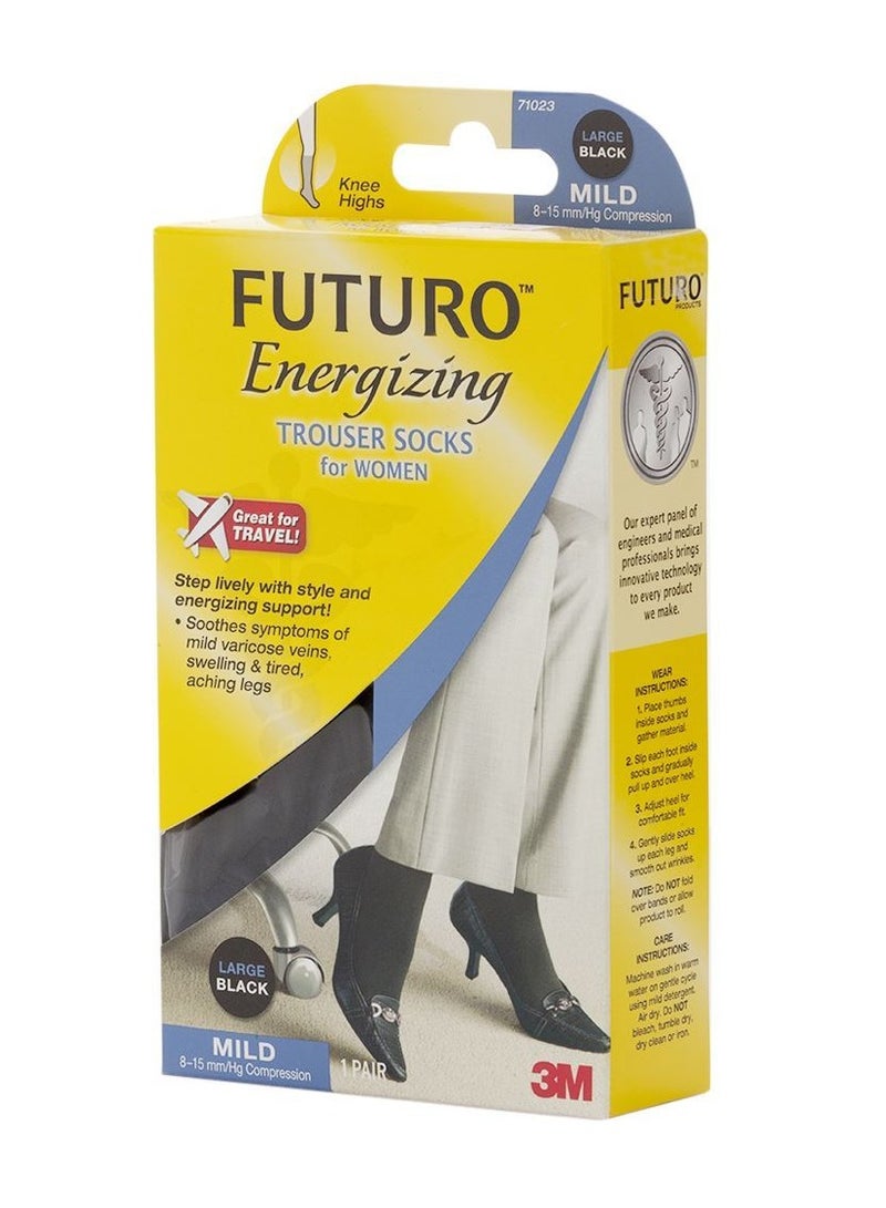 FUTURO Futuro Mild Womens Trouser Socks Black (L) 71023 