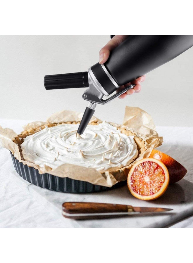 Sivaphe Sivaphe Professional Whipped Cream Dispenser Aluminum Grade Canister, Heavy Duty Cream Whipper Homemade Bliss, Portable Whipped Nitro Coffee Maker BlackChargers Not Included)  - Image 3