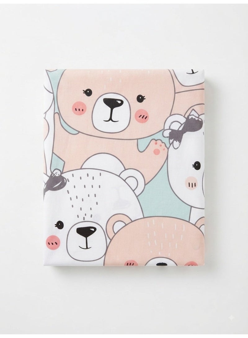bedding set 6 piece with 2 sheet 120x200+2 pillow 120x45+2 pillow 50x50 - Image 1