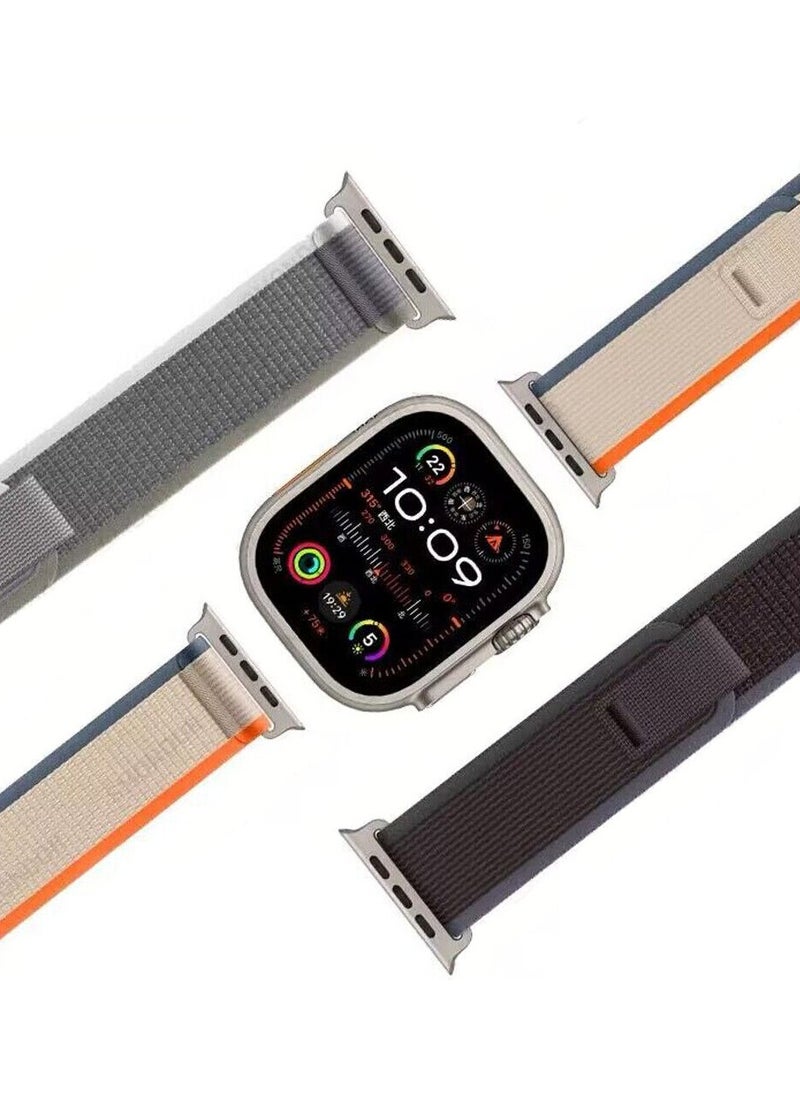 Generic (Pack of 3) Trail Loop Watch Band Strap for Apple Watch Ultra 1/2 49mm 46mm 45mm 44mm 42mm Breathable Nylon Compatible with iWatch Series 10 9 8 7 6 5 4 3 2 1 SE  - Image 2