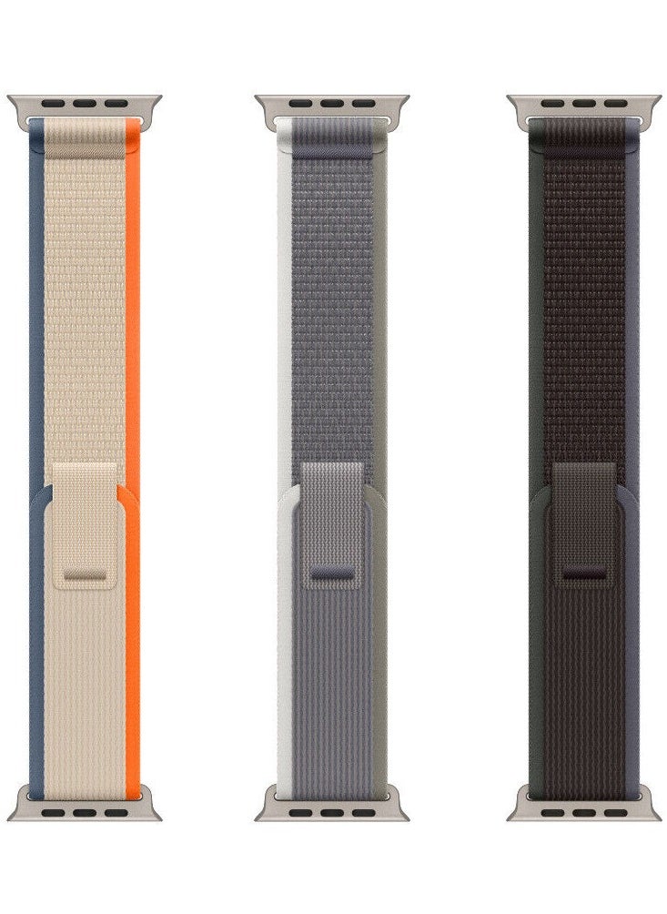 Generic (Pack of 3) Trail Loop Watch Band Strap for Apple Watch Ultra 1/2 49mm 46mm 45mm 44mm 42mm Breathable Nylon Compatible with iWatch Series 10 9 8 7 6 5 4 3 2 1 SE  - Image 3