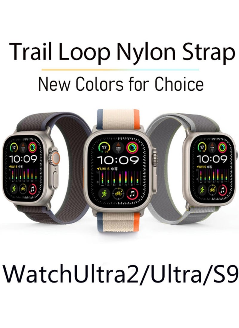 Generic (Pack of 3) Trail Loop Watch Band Strap for Apple Watch Ultra 1/2 49mm 46mm 45mm 44mm 42mm Breathable Nylon Compatible with iWatch Series 10 9 8 7 6 5 4 3 2 1 SE  - Image 5