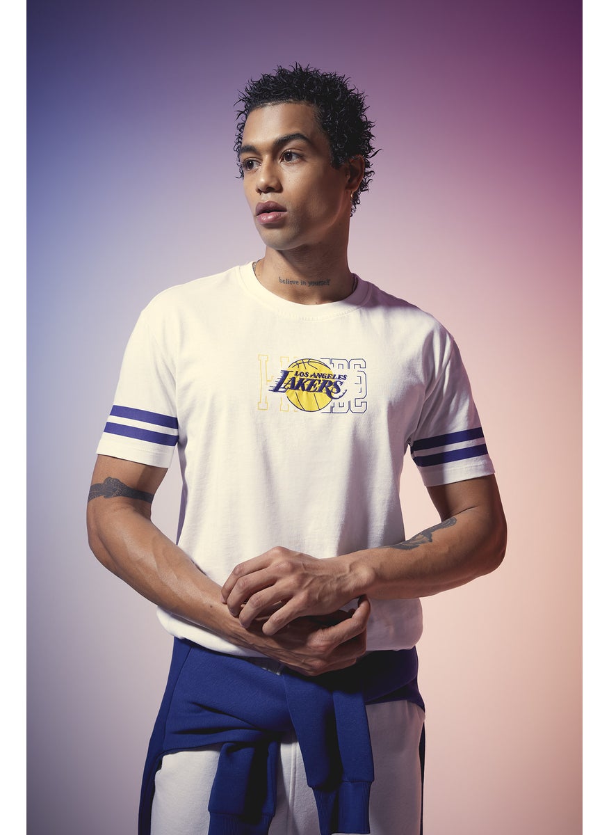 DeFacto - Man DeFactoFit NBA Los Angeles Lakers Standard Fit Short Sleeve T-Shirt - Image 1