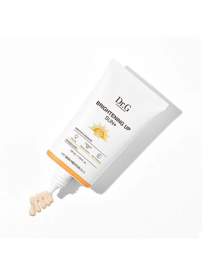 Dr. G Brightening Up Sun+ SPF50+ PA+++ 50ml, Skin Brightening and Light Tone Up Suncreen - Image 2
