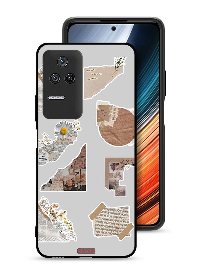 Tolwak Xiaomi Redmi K50 Pro Protective Case Cover Pieces Of Paper Stickers - Image 1