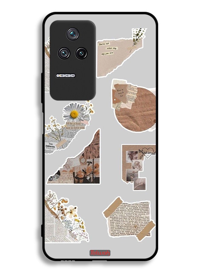 Tolwak Xiaomi Redmi K50 Pro Protective Case Cover Pieces Of Paper Stickers - Image 2
