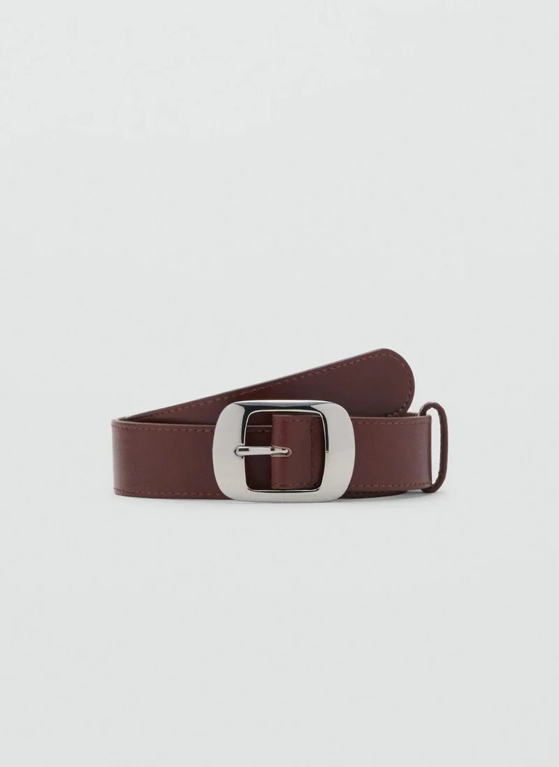 مانجو Square buckle belt