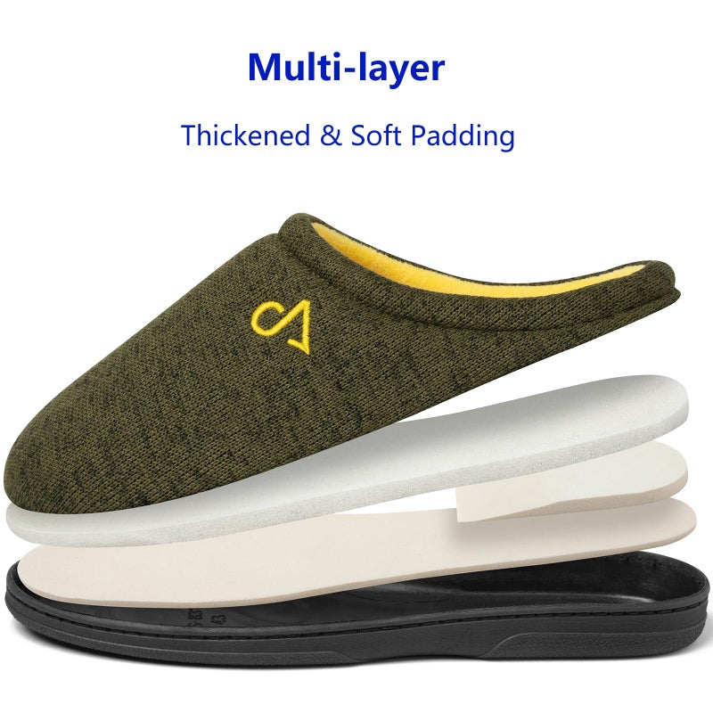 COZYAREA Mens House Slippers Indoor Shoes Cozy Memory Foam Insoles & Rubber Soles - Image 5