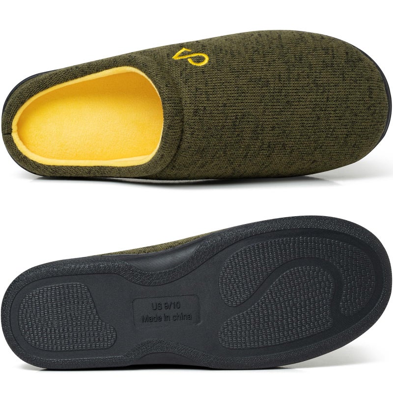 COZYAREA Mens House Slippers Indoor Shoes Cozy Memory Foam Insoles & Rubber Soles - Image 4