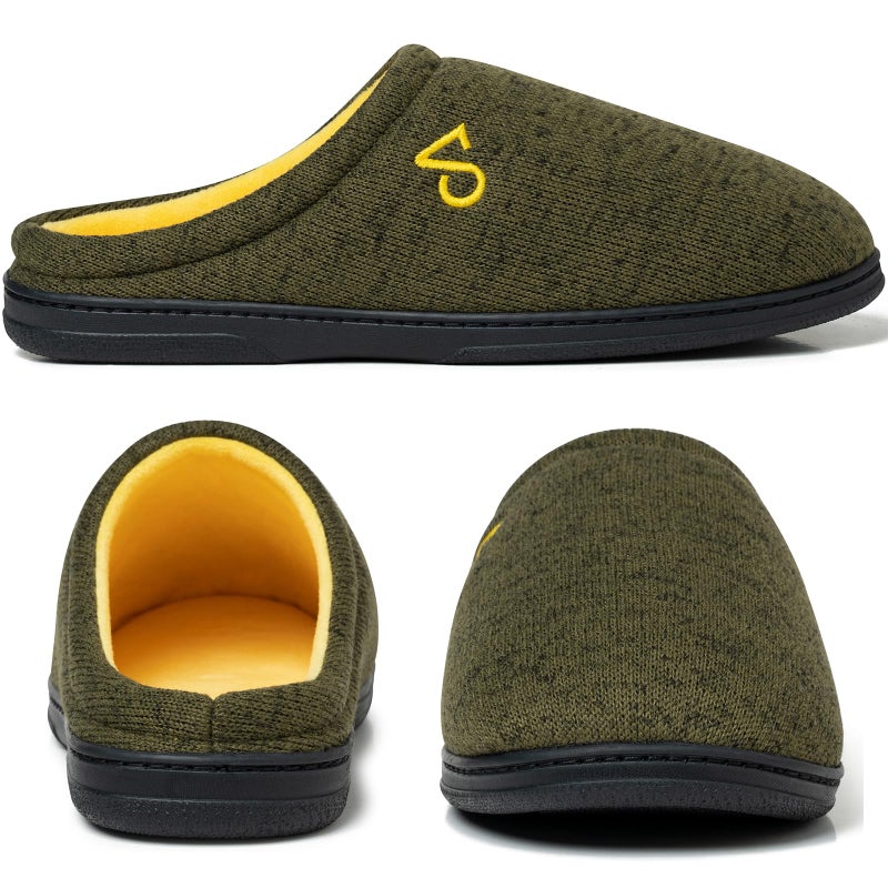 COZYAREA Mens House Slippers Indoor Shoes Cozy Memory Foam Insoles & Rubber Soles - Image 3