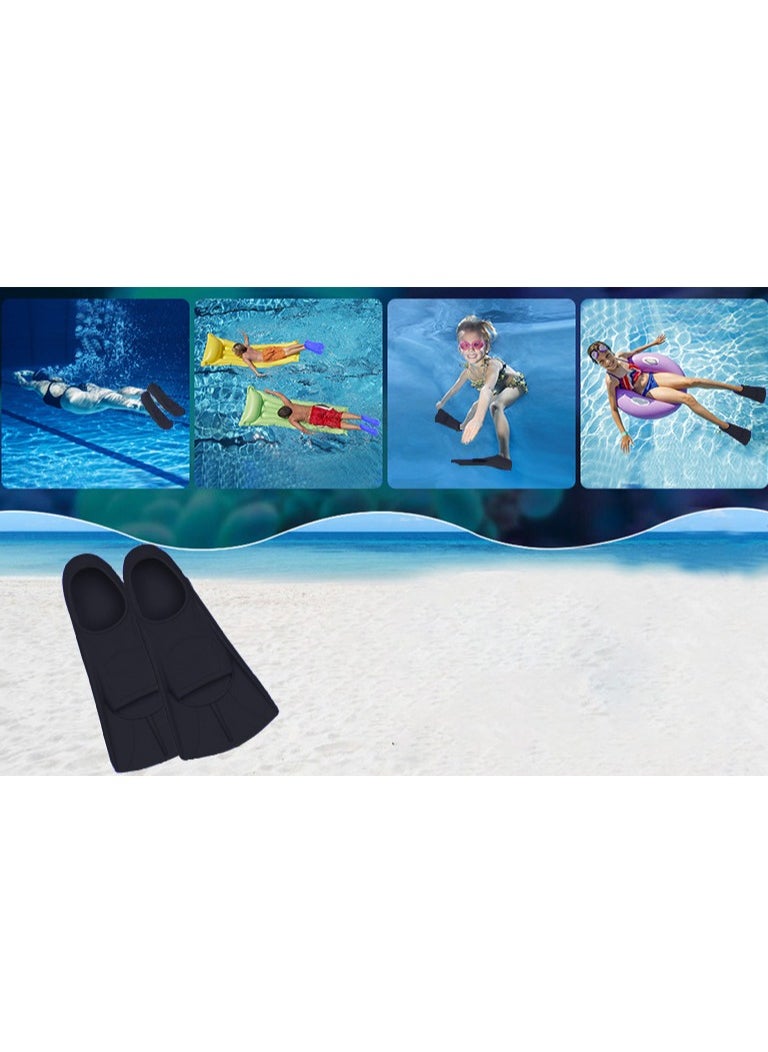 OMEVE Unisex-Adult Swim Training Fins Silicone Short Blade size M （39-41）  - Image 5