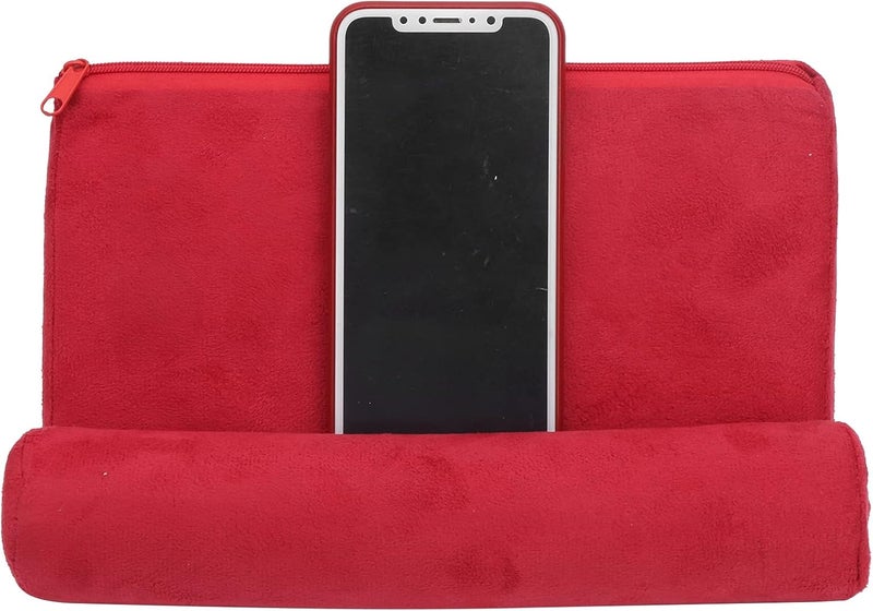 klarako Pillow Tablet Stand, Portable Mobile Phone Support Bed Rest Cushion Tablet Reading Holder Tablet Pillow Stand Holder for Tablet Book Kindle Tab Stand Holder for Bed Armrests Carpet, 9.6x6.5x4.7 in - Image 1