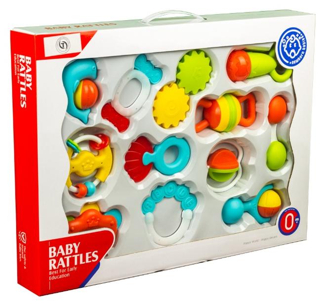 HUANGER Baby Rattles Set – 12 Pieces, Safe Sensory & Early Development Toys - Image 1