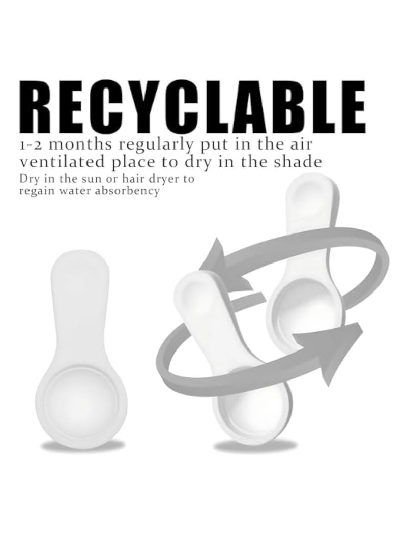 KASTWAVE ملعقتان 2 قطعة من الأرض الدياتومية، درجة غذائية، ملاعق صغيرة لبرطمانات التوابل، ماصات للرطوبة لتخزين الطعام، ملاعق عسل للشاي، مناسبة للحبوب، حبوب القهوة، الشاي، الأطعمة المجففة - Image 4