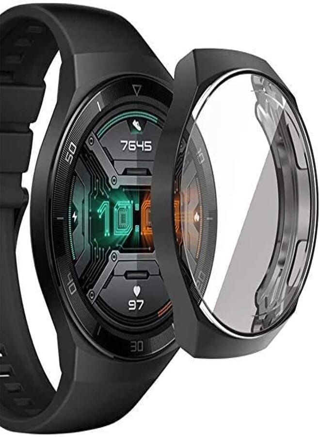 Next store Electroplated Soft TPU Protective Case Cover Compatible with Huawei Watch GT 2E Case (Black)