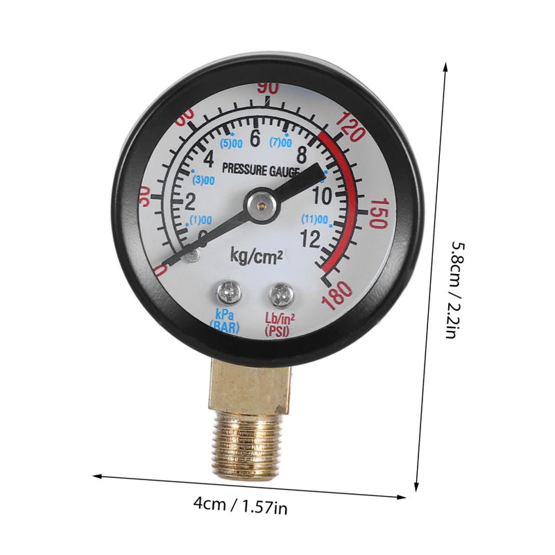 12kg Industrial Air Pressure Gauge Case For Compressors Pneumatic Tools And Tires - Image 3