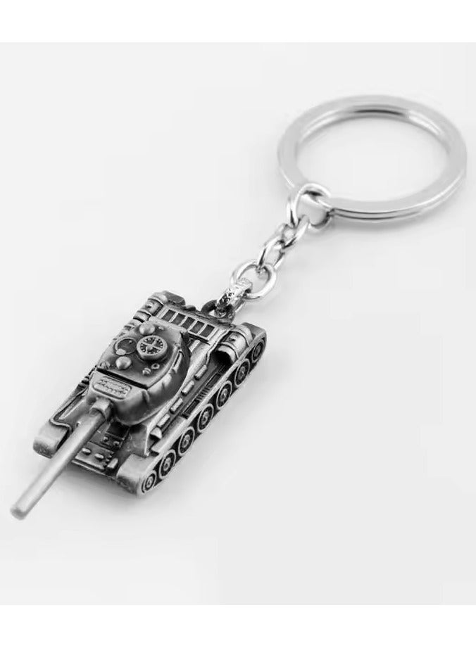 Goolsky Fashion Vintage Charm Word Of Tanks Key Chain Keyring Tank Model Keychain Toys For Kids Gifts - Image 1