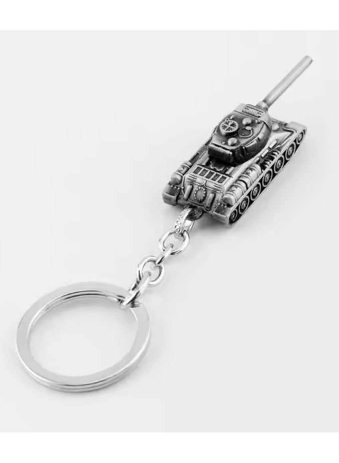 Goolsky Fashion Vintage Charm Word Of Tanks Key Chain Keyring Tank Model Keychain Toys For Kids Gifts - Image 2